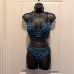Dark Teal Cheetah Shade & Shore Bikini